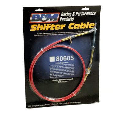 B&M Performance Shifter Cable - 5-Foot Length - Red