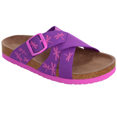 Kid's Jillian Cork Sandal (Purple/Pink) Size Little Kids 12