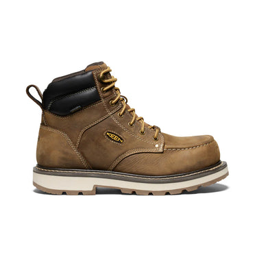 Keen Men's Cincinnati 6" Waterproof 90° Heel Boot (Carbon Toe) Belgian/Sandshell 14D