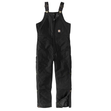 Carhartt Loose Fit Firm Duck Insulated Biberall (Black) Size XXL Tall