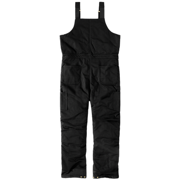 Carhartt Loose Fit Firm Duck Insulated Biberall (Black) Size XXL Tall