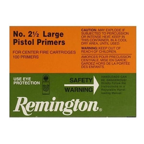 Remington Large Pistol No. 2.5 Primer Sleeve 100 ct.