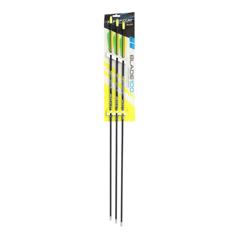 Load image into Gallery viewer, Razor 28&quot; Blade100 Youth Arrows, 3-Pack, Neon Green &amp; Yellow
