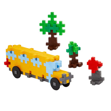 Plus Plus Puzzle Tube - School Bus