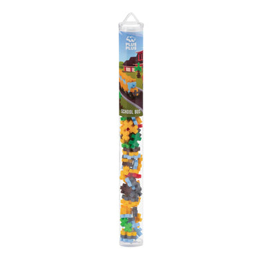 Plus Plus Puzzle Tube - School Bus