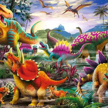Children’s Jigsaw Puzzle T-Rex Terror - 35 Pieces