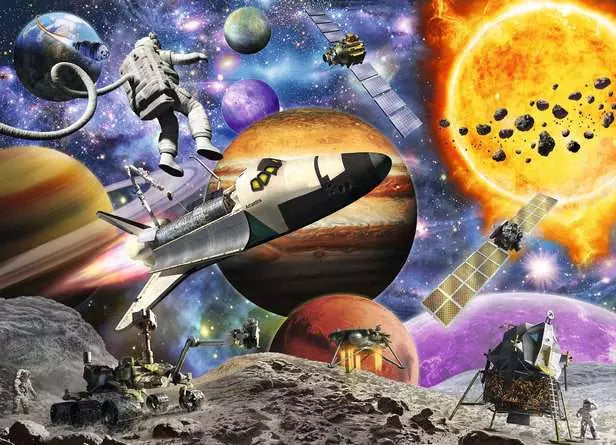 Load image into Gallery viewer, Children’s Jigsaw Puzzle Explore Space - 60 Pieces
