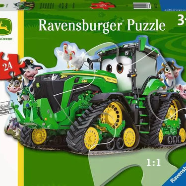 Children’s Jigsaw Puzzle John Deere Tractor Shaped - 24 Pieces Puzzle