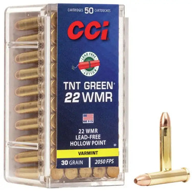 CCI Rimfire TNT Green 22 Mag 30 Grain HP