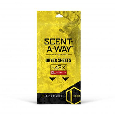 Hunters Specialties Scent-A-Way MAX Odorless Dryer Sheets