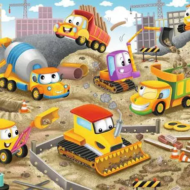 4 +  35  10.8" x 7.6" x 1.5"  0.1" x 10.2" x 7.1" Children’s Jigsaw Puzzle Raise the Roof! - 35 Pieces Puzzle