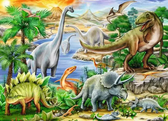 Children’s Jigsaw Puzzle Prehistoric Life - 60 Pieces