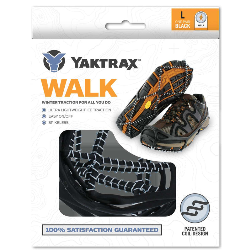 Load image into Gallery viewer, Yaktrax Walk Unisex Poly Elastomer Blend/Steel Snow and Ice Traction Black S Waterproof 1 pair
