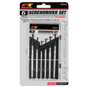 Performance Tool 6 pc. Precision Screwdriver Set