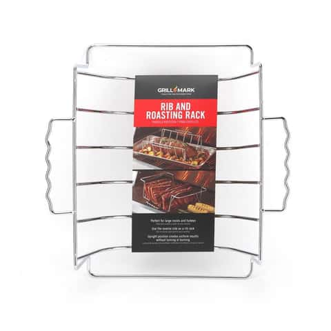 Load image into Gallery viewer, Grill Mark Steel Rib and Roast Rack 10&quot; x 4.75&quot;
