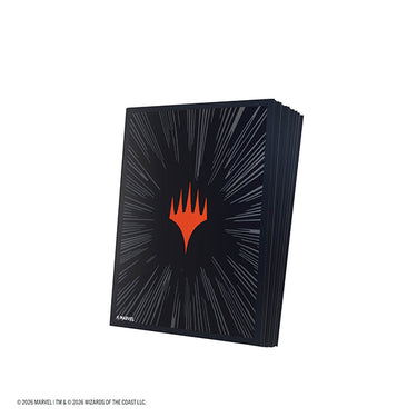 Gamegenic Card Sleeves: MTG Premium Double Sleeving Pack- Marvel Super Heroes- Comic Burst Black (105ct)