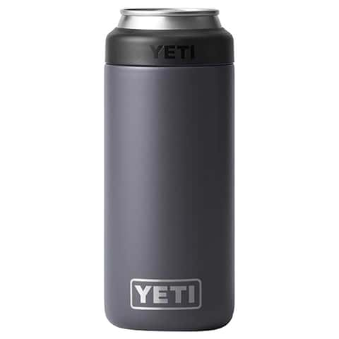 Yeti Rambler 12 Oz BPA Free Colster Slim Can Insulator - Charcoal