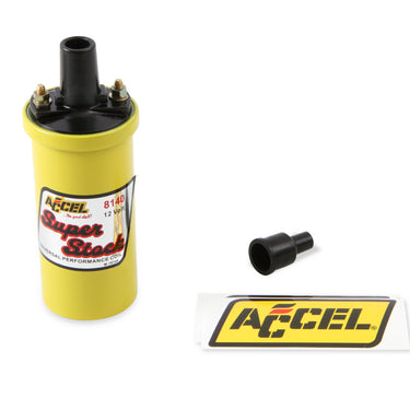 ACCEL Ignition Coil - Yellow - 42000v 1.4 ohm primary - Points - up to 6500 RPM