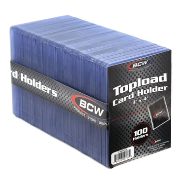 BCW Topload Card Holder 3" x 4" 100 CT