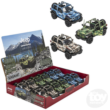 5" Diecast 2018 Jeep Wrangler Camo Open Top (Sold Separately)