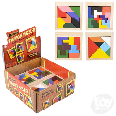 4" Wooden Tangram Puzzles (Sold Separately)