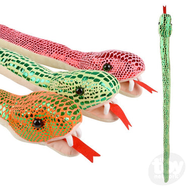 54" Metallic Snake Plush (Sold Separately)