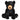 14" Black Bear Plush