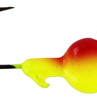 Big Bite Baits 1/16oz Minnow Head Jig 10-Pack (Red/Chartreuse)