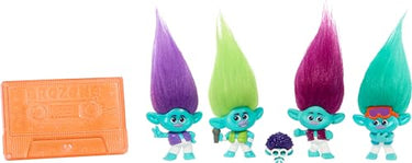 Dreamworks Trolls Band Together Brozone On Tour Small Dolls Set With Stand, Collectible Toy
