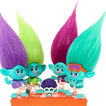 Dreamworks Trolls Band Together Brozone On Tour Small Dolls Set With Stand, Collectible Toy