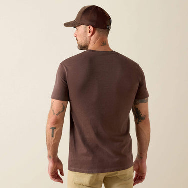 Ariat Liberty USA Digi Camo T-Shirt (Brown Heather) Size L