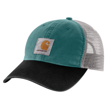 Carhartt Canvas Mesh-Back Cap (Transformative Teal/Black)
