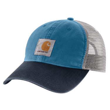 Carhartt Canvas Mesh-Back Cap (Dark Tranquil Blue/Navy)