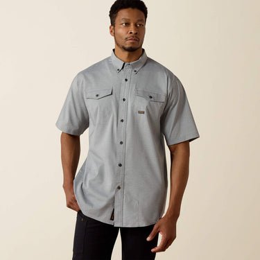 Ariat Rebar Made Tough VentTEK DuraStretch Work Shirt (Charcoal Heather) Size XL