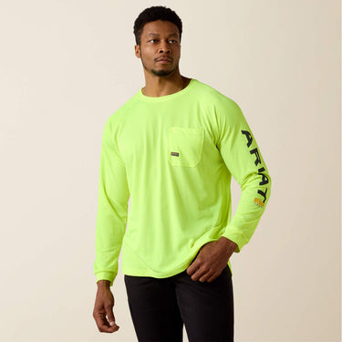Ariat Rebar Heat Fighter T-Shirt (Neon Lime) Size XL