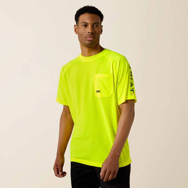 Ariat Rebar Heat Fighter T-Shirt (Neon Lime) Size M