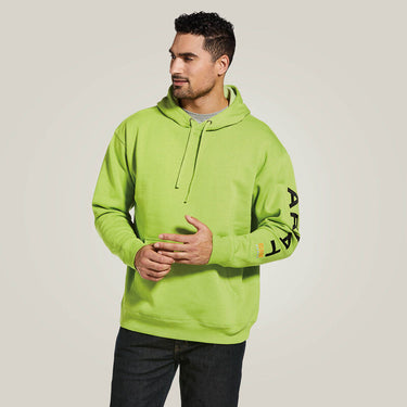 Ariat Rebar Graphic Hoodie (Lime Heather/Black) Size XLT