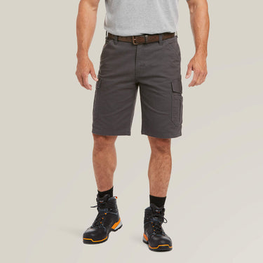 Ariat Rebar DuraStretch Made Tough Cargo 11" Short (Grey) Size 31