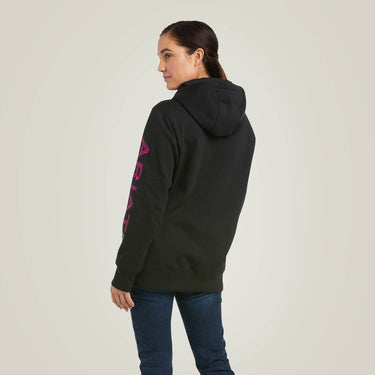 Ariat Rebar Graphic Hoodie (Black/Purple) Size 3XL