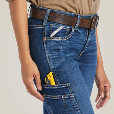 Ariat Rebar Work Flex Perfect Rise Riveter Boot Cut Jean (Pilar) Size 30 Extra Long