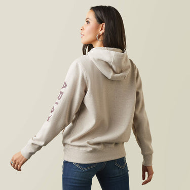 Ariat Logo Hoodie (Oatmeal Heather) Size L