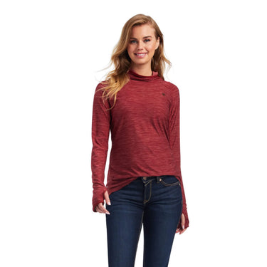 Ariat Laguna Hooded Shirt (Sun-Dried Tomato) Size S