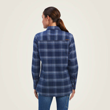 Ariat Rebar Flannel DuraStretch Work Shirt (Navy) Size L