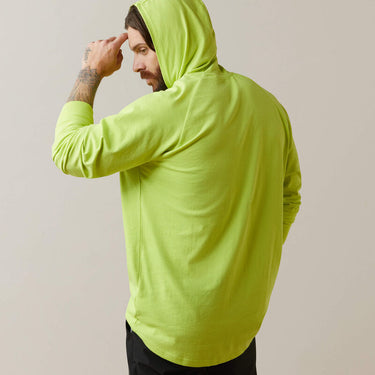 Ariat Rebar Cotton Strong Hooded T-Shirt (Bright Yellow) Size XL