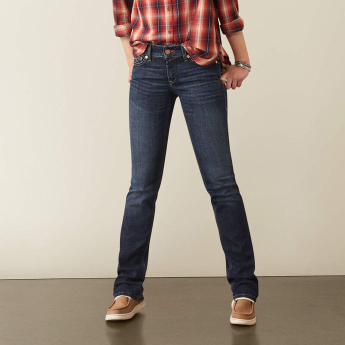 R.E.A.L. Perfect Rise Aubree Straight Jean 28 Extra Long