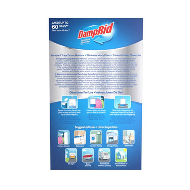 DampRid Hanging Moisture Absorber Lavender Vanilla Scent 15.4 oz 3 pk