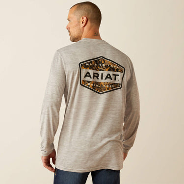 Ariat Charger Muddy Shield T-Shirt (Grey Heather) Size XXL