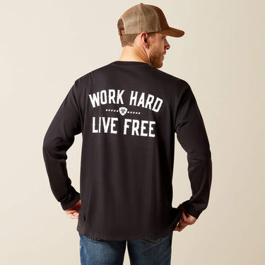 Ariat Rebar Cotton Strong WHLF T-Shirt (Black) Size XL