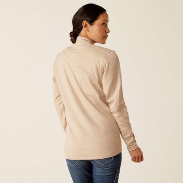 Ariat Rebar Foundation 1/4 Zip Shirt (Oatmeal Heather) Size XXL