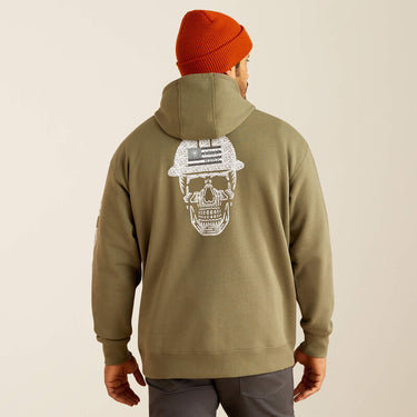 Ariat Rebar Roughneck Pullover Hoodie (Deep Lichen) Size XXL